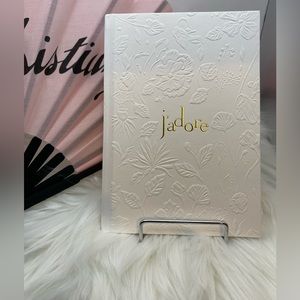 New Dior J’ADORE Floral Embossed Gold gilt edge notebook card stock blank pages